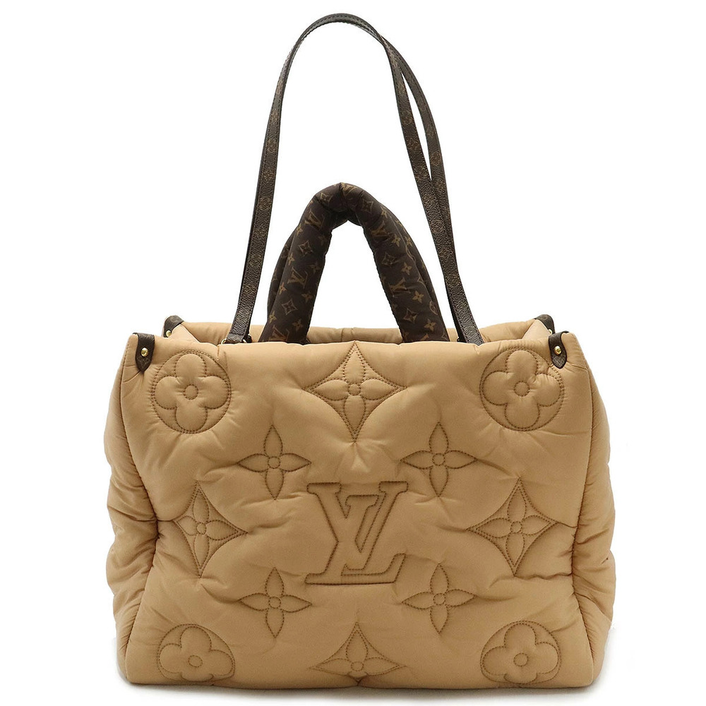 LOUIS VUITTON LV Pillow OnTheGo Tote Bag Handbag Shoulder Beige
